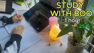 #109: 1 HOUR STUDY WITH ME ☀️ | Early Morning | Real Time | Pomodoro 25-5