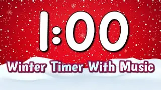 Snowy 1 Minute Winter Timer | One Minute Timer | Relaxing Winter Music