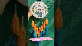 Customized embroidery hoop💞|| #youtubeshorts #customized #embroidery #hoops #art #viral #yt