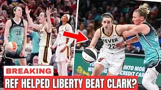 DIRTY CALL EXPOSED! WNBA Ref Caught Robbing Caitlin Clark in Liberty Showdown!