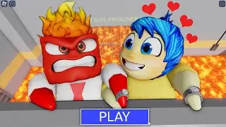 INSIDE OUT 2! JOE FALL IN LOVE WITH ANGER? PRISON RUN LAVA BARRY!  #roblox #obby