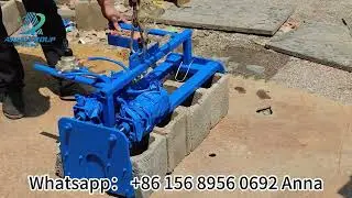 Hollow block solid block clamping machine collect blocks