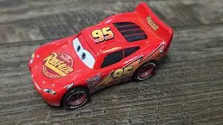 Lightning McQueen saves Sally from Grem and Acer