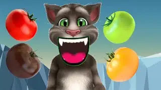 Toking Tom TOMATOeating video colour full tomatoes||बिल्लू ने खाएं रंग-बिरंगे टमाटर @mk billu