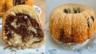 Simple Moist cake recipe with sesame seeds /Marble cake recipe