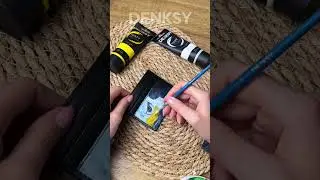 Для росписи картхолдера были использованы материалы DENKSY 🎁 #art #diy #custom #роспись
