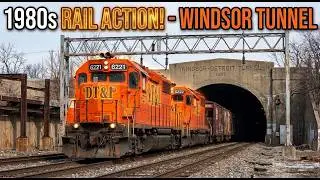 DT&I 6221 and 6222 Windsor Tunnel 1987