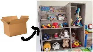 DIY Toy Organizer / Cardboard furniture | Best out of waste