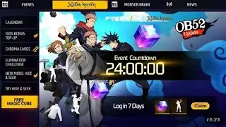 ফ্রি ম্যাজিক কিউব ইভেন্ট 😱!OB52 update free magic cube event free fire