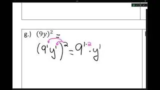 Unit 7: Multiplication Exponent Properties