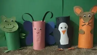 4 easy paper roll craft ideas animals for kids #diy  #diyprojects #kidsdiyprojects