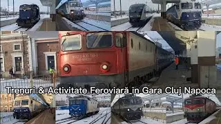 Trenuri & Activitate Feroviară în Gara Cluj Napoca - 11 Ianuarie 2026