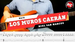 🎸 Los muros caerán  - Miel San Marcos - BAJO - Partituras y Tabs 🎸🎶 #bajo #tabs #cover