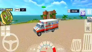 Emergency Ambulance Driving Simulator 2021_ Summer Coast Guard Beach Bay_ Android Gameplay #6