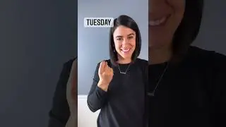 Days of the Week - Part 1 (MONDAY, TUESDAY, WEDNESDAY, THURSDAY) | ASL Glossary | The ASL Shop