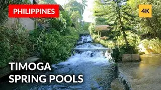 [4k] Swimming Pool Chain in the Philippines - Pool Hopping in Timoga Iligan City with Nomad Walk
