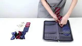 MODOKER TIE CASE FOR TRAVEL ORGANIZER BAG