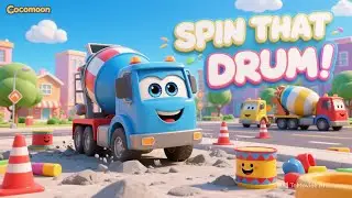 Mighty Mixer Trucks Song | Construction Vehicles Song | Wheels On the Bus | Five little Ducks