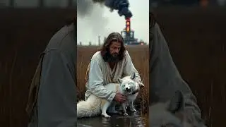 🌟 Jesus' Mercy: Helping Injured Animals 🌟 #Jesus #AnimalRescue #MercyInAction