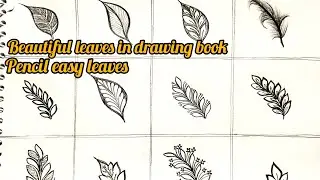 Beautiful leaves mehndi design in drawing book || patta banana kaise sikhe || beautiful leaves 