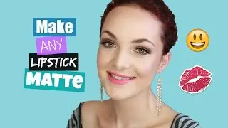 How To Make ANY Lipstick Matte!
