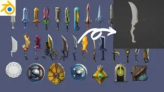 How To Make A Stylized Sword In Blender