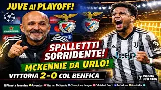 Spalletti SERENO dopo Juventus-Benfica | McKennie devastante | Juve ai Playoff UCL
