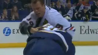 Jonathan Toews vs David Backes After Hit on Hjalmarsson