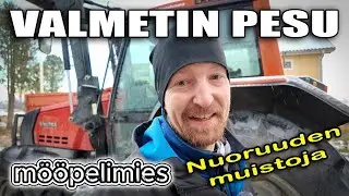 VALMETIN PESU | Valtra 6350 hitech painepesurilla puhtaaksi + tarinoita nuoruudesta