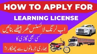 How to apply for driving licence online | DILMS Punjab | How to get learning licence 2023