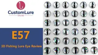 E57 Holographic Silver Vertical Pupil Snake 3D Fishing Lure Eye