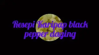 Resepi mudah karipap inti lada hitam & daging