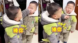 【超萌双胞胎】能动手就绝对不废话，哥哥的执行力还真是强！【西西和柚柚呀】