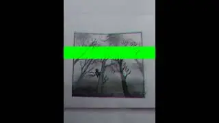 Haunted Forest||Tree sketching || #naturesketches #sketch