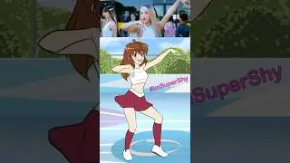 SUPER SHY Challenge | Mirrored Dance Animation #NewJeans #ImSuperShy