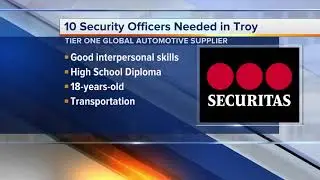Workers Wanted: 10 security officers needed in Troy