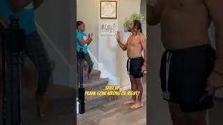 Shut up Prank Gone Wrong or Right? Y&rsquo;all tell us!! Did we get him 🤣😭 #shorts #shortsvideo
