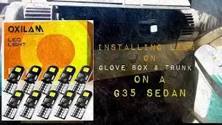 Oxilam LED's Installed on Trunk & Glove Compartment (G35 Sedan)