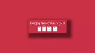 New Year 2020- Timer counter JavaScript | Новый Год 2020 - Счетчик времени