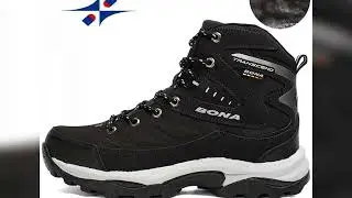 #BONA New Hot Style Men Hiking Shoes Winter Outdoor Walking Jogging Shoes Mountain Sport Boots Clim