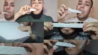 wet chalk eating edit asmr | @ melovoy
