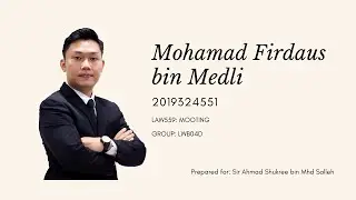 LAW559: MOOTING - The Golden Rules of Advocacy & Court Decorum