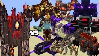 Minecraft Cataclysm Bosses vs Enchanted Basalt Guardian &ndash; Magma Core Showdown!