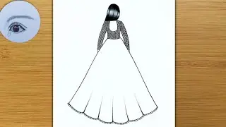 How to draw a Girl with Beautiful dress // Easy Drawing // Pencil Drawing