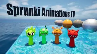 Long Slide Game With Oren Vineria Lime Raddy Sprunki Animations TV Funny 3d