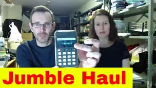Sunday Live hangout - Mini Jumble sale haul and ebay sales - How to sell on ebay