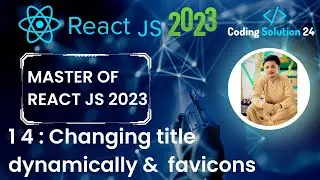 Changing title dynamically & adding favicons in ReactText | Complete React Course #14  in 2023