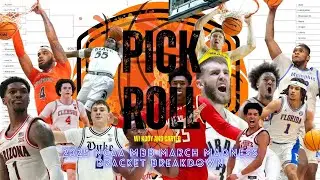 Pick & Roll 2025 Ep1 | 2025 NCAA MBB March Madness Bracket Breakdown | PAR