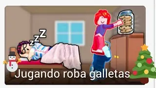 Jugando robale galletas a la abuela