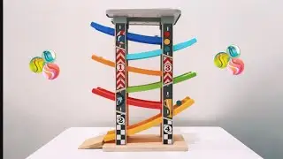 Marbles with Nice Calming Sound Tick Tack Down Ramp ASMR